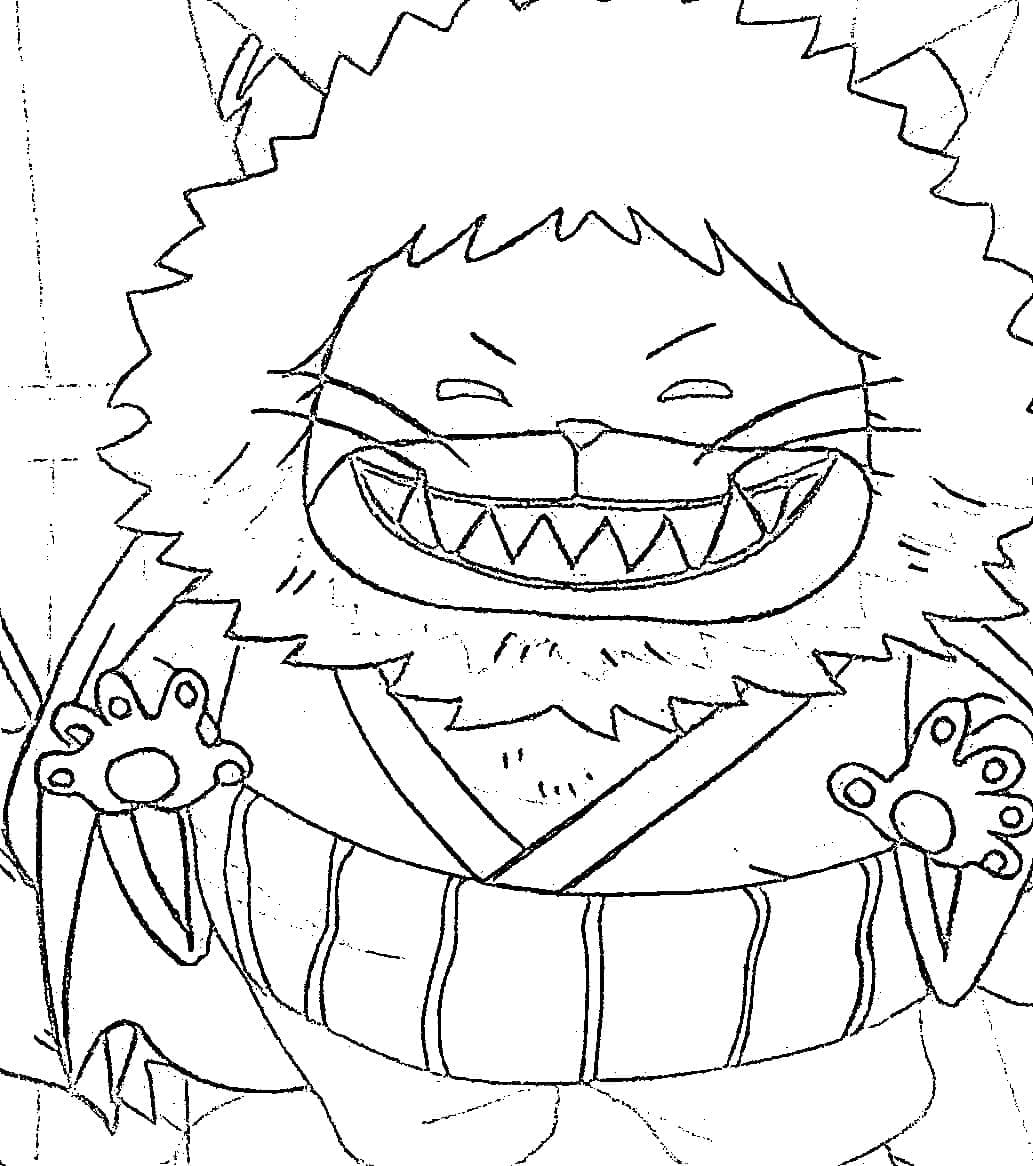 Coloriage Drôle Nekomamushi