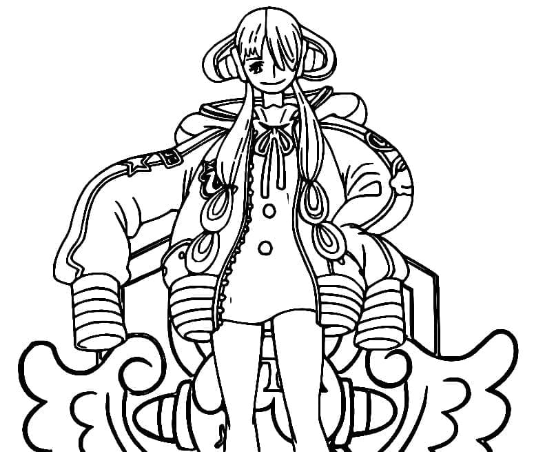 Coloriage Film One Piece Rouge Uta