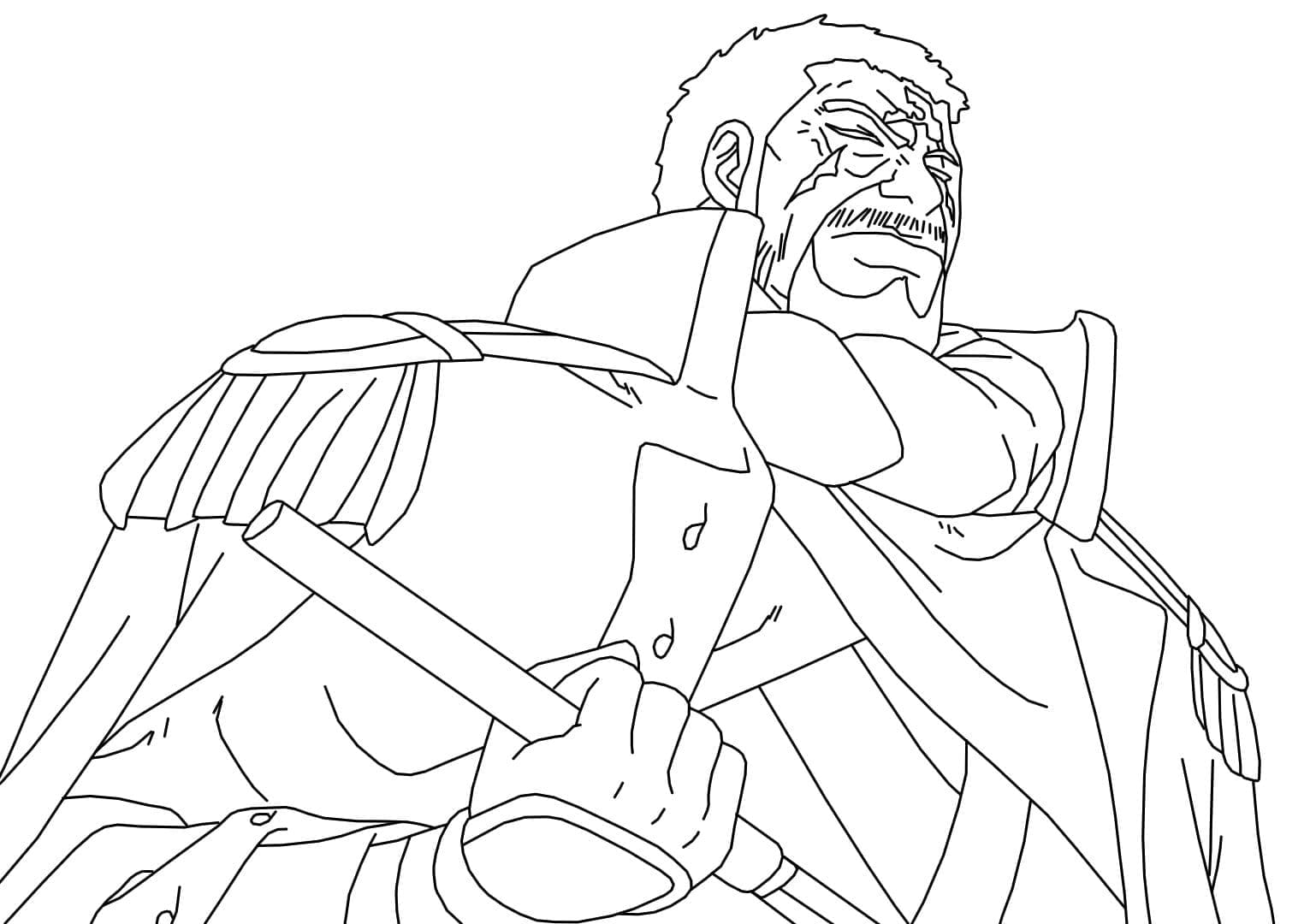 Coloriage Fujitora Issho