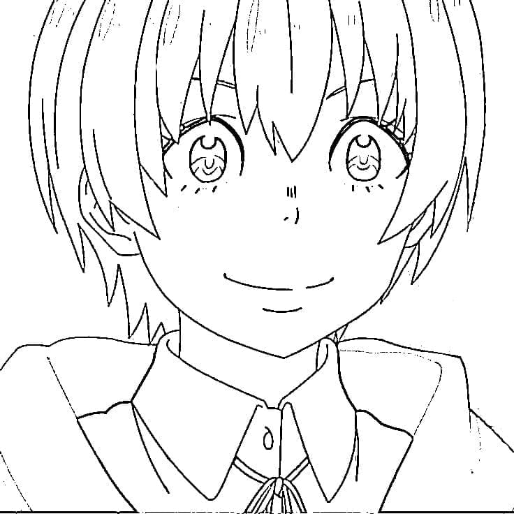 Coloriage Inca Kasugatani dans Anime Fire Force