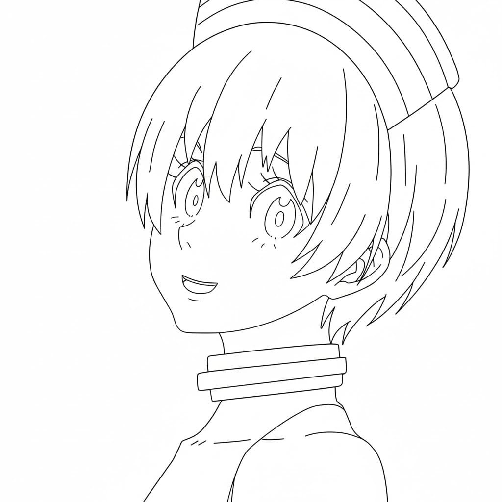 Coloriage Inca Kasugatani parle