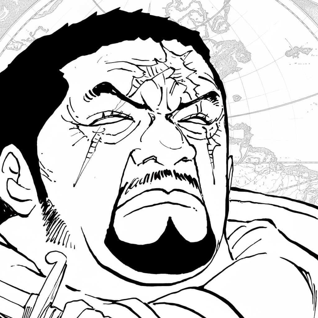 Coloriage Issho Fujitora amusant