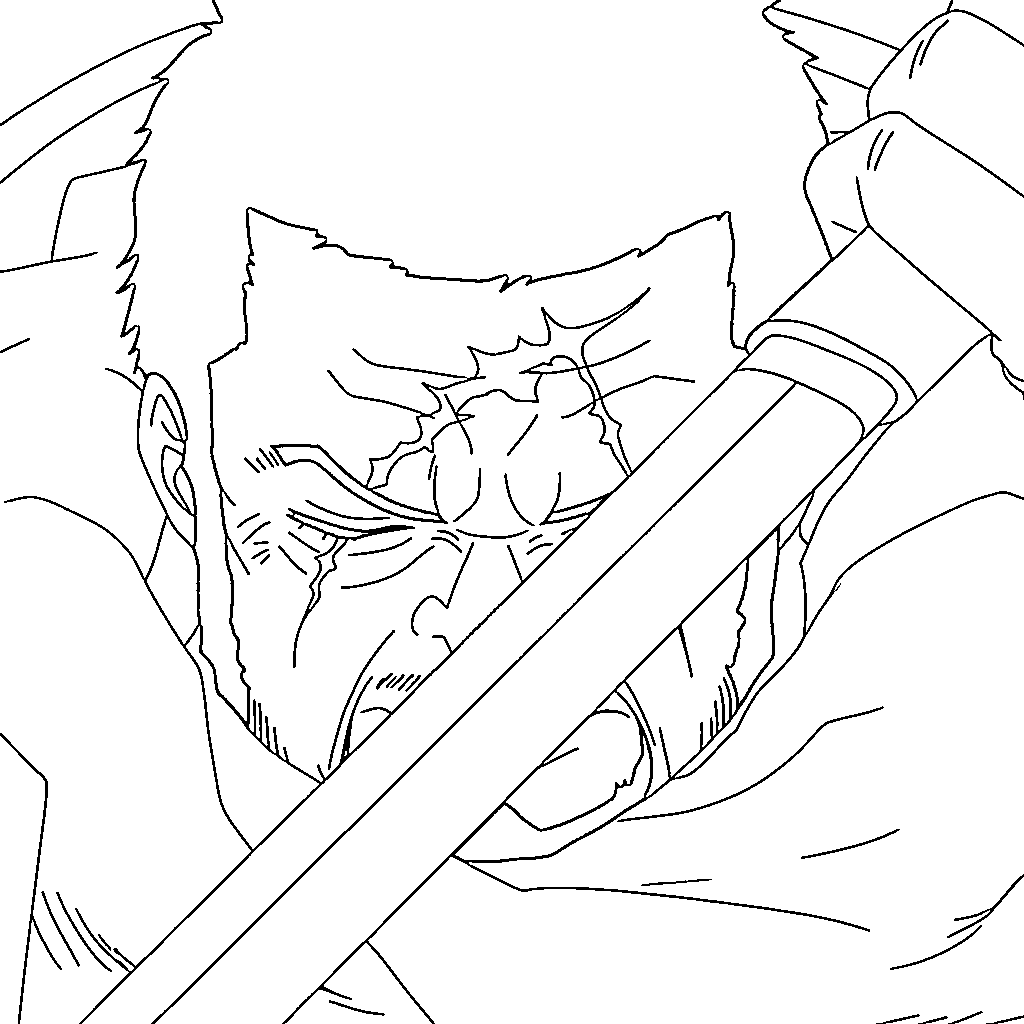 Coloriage Issho Fujitora