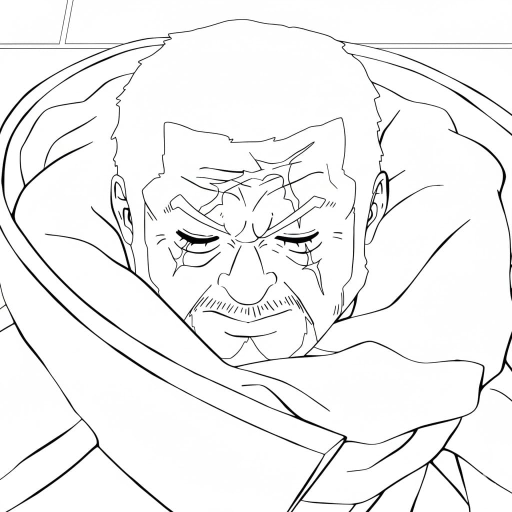 Coloriage Issho Fujitora imprimer