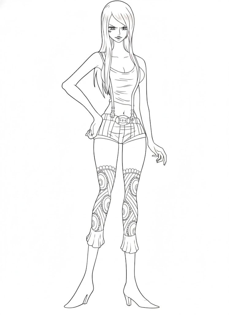 Coloriage Jewelry Bonney debout