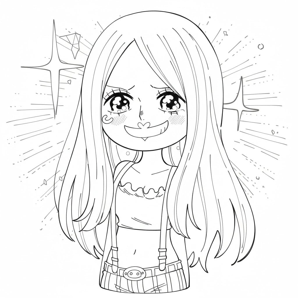 Coloriage Jewelry Bonney heureuse