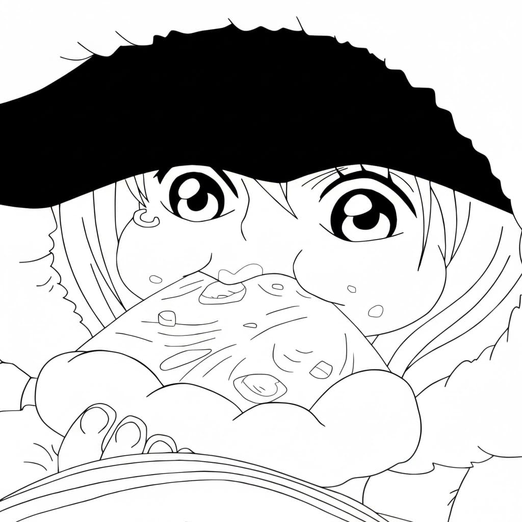 Coloriage Jewelry Bonney manger