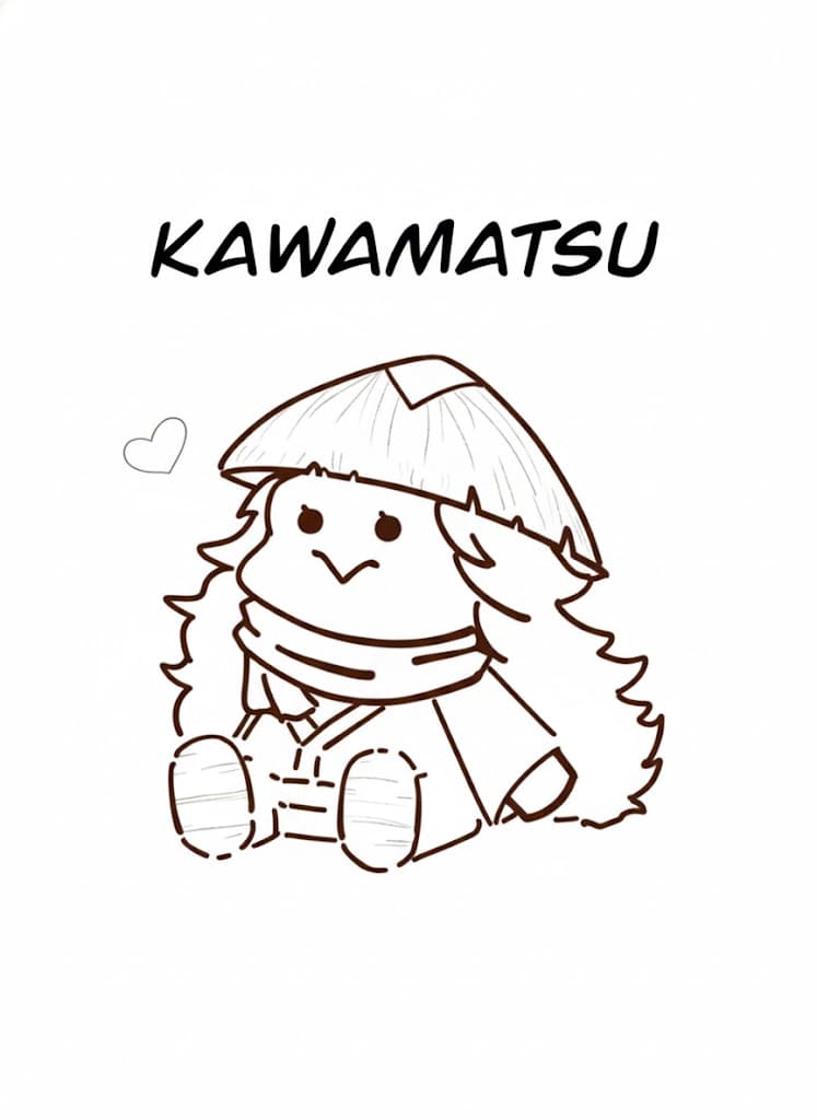 Coloriage Kawamatsu chibi
