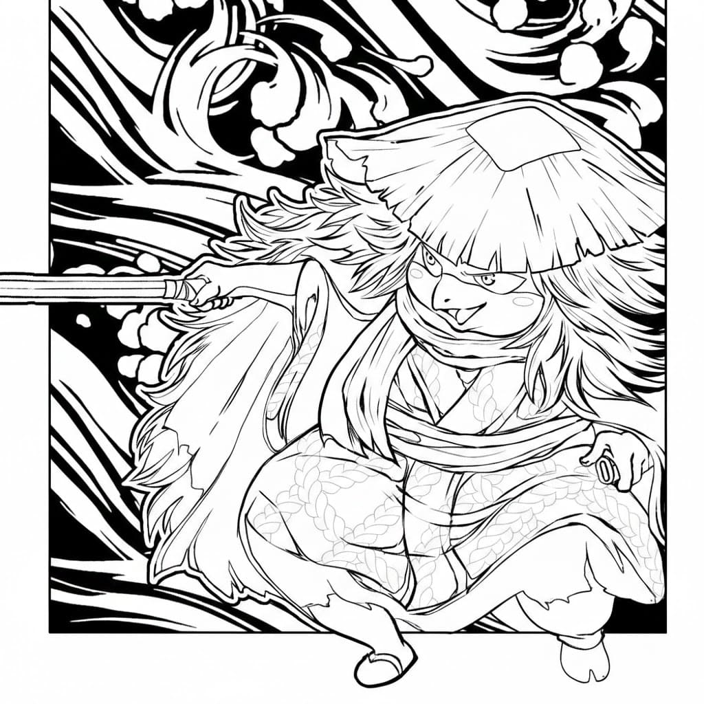 Coloriage Kawamatsu compétence