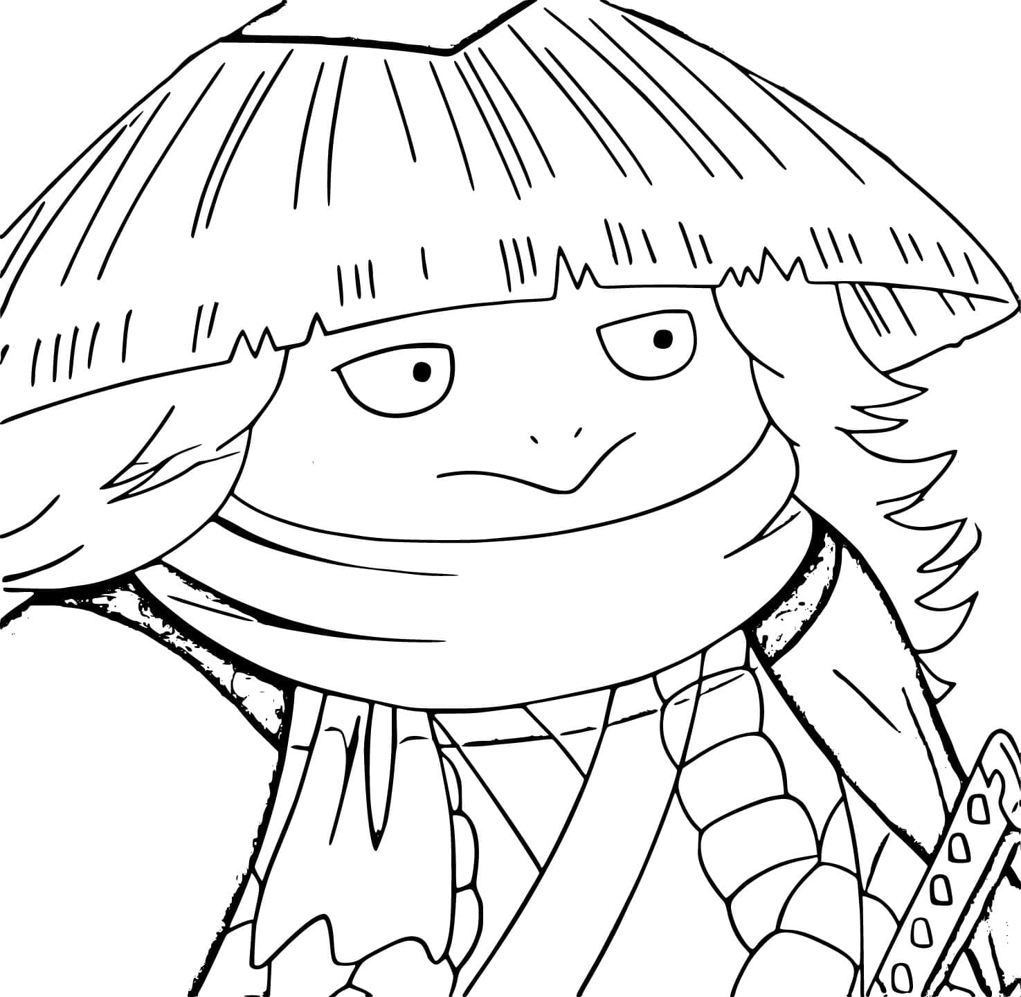 Coloriage Kawamatsu dans One Piece