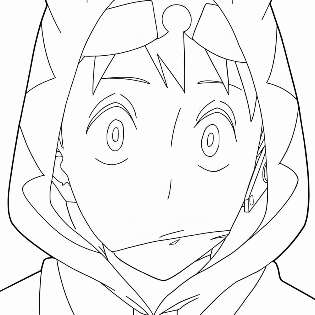 Coloriage Koichi Haimawari affronter