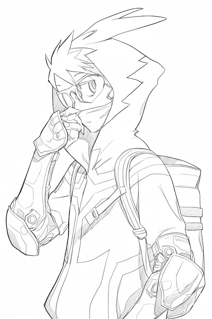 Coloriage Koichi Haimawari cool