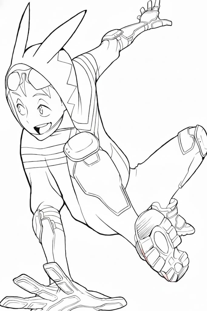 Coloriage Koichi Haimawari de Anime My Hero Academia