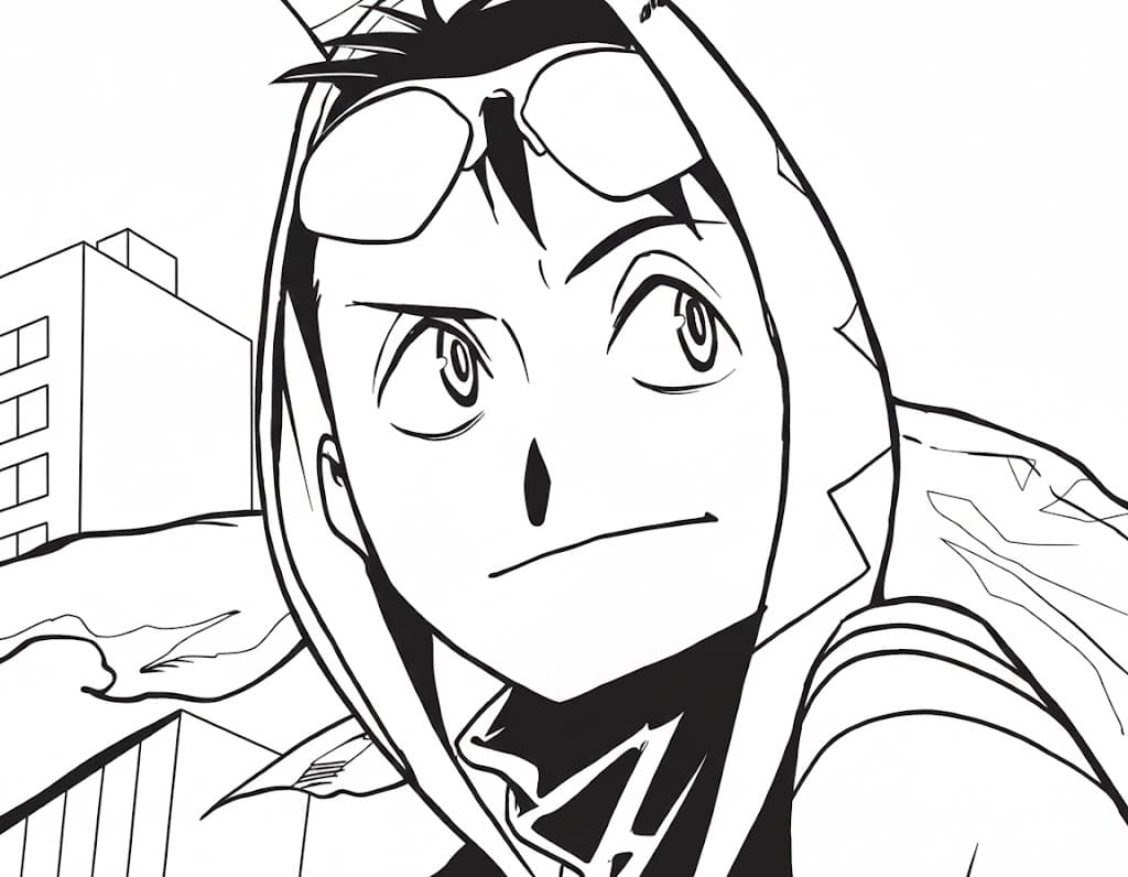 Coloriage Koichi Haimawari de My Hero Academia