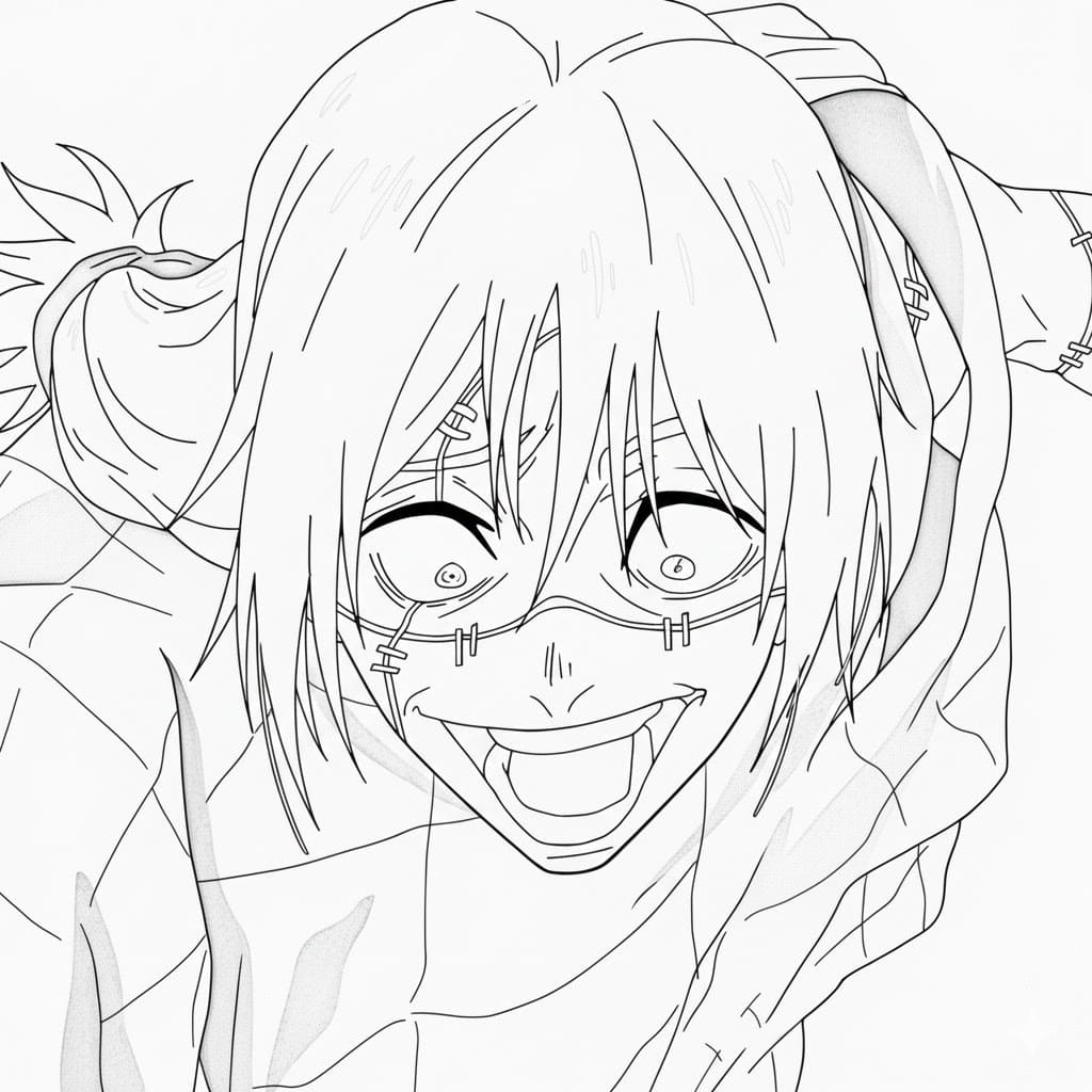 Coloriage Mahito drôle