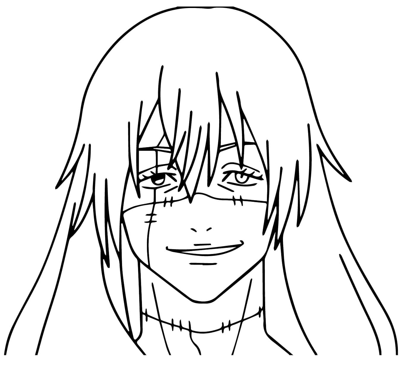 Coloriage Mahito Jujutsu Kaisen