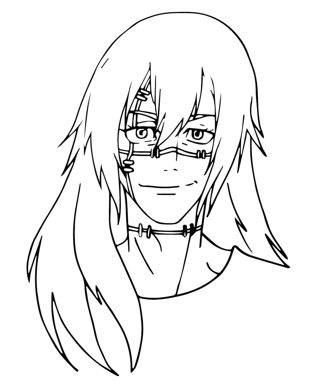 Coloriage Mahito maléfique