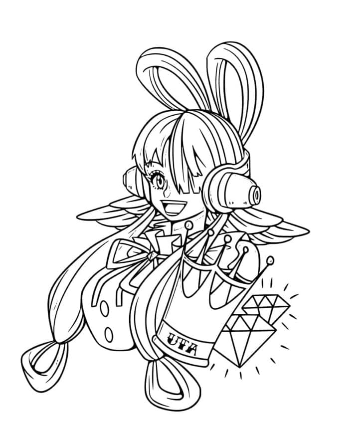 Coloriage Mignonne Uta