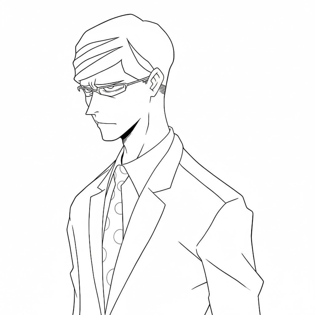 Coloriage Mirai Sasaki beau