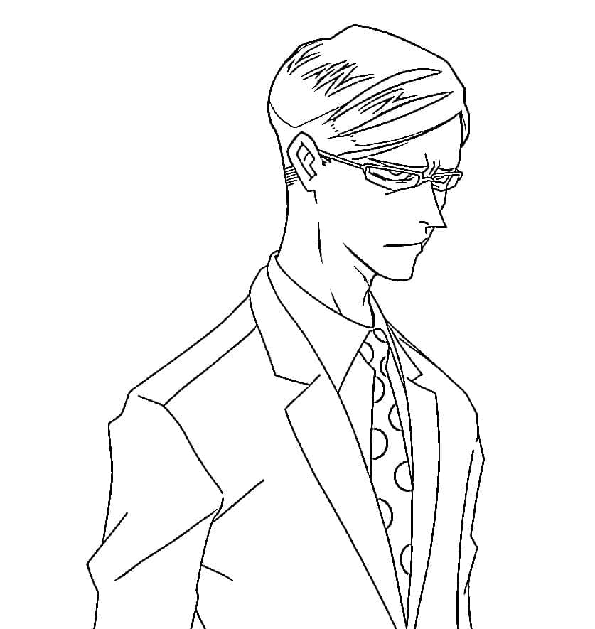 Coloriage Mirai Sasaki Sir Nighteye