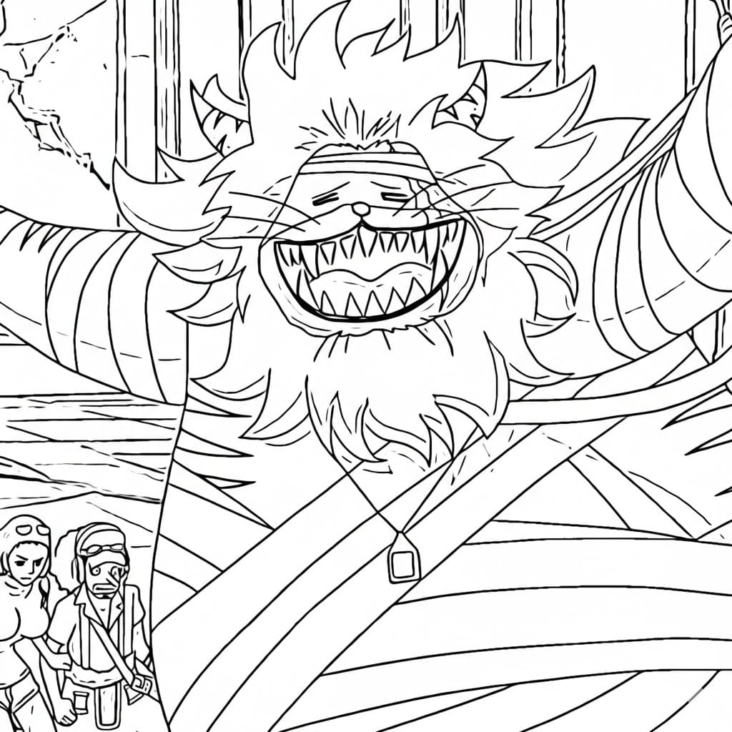 Coloriage Nekomamushi Heureux