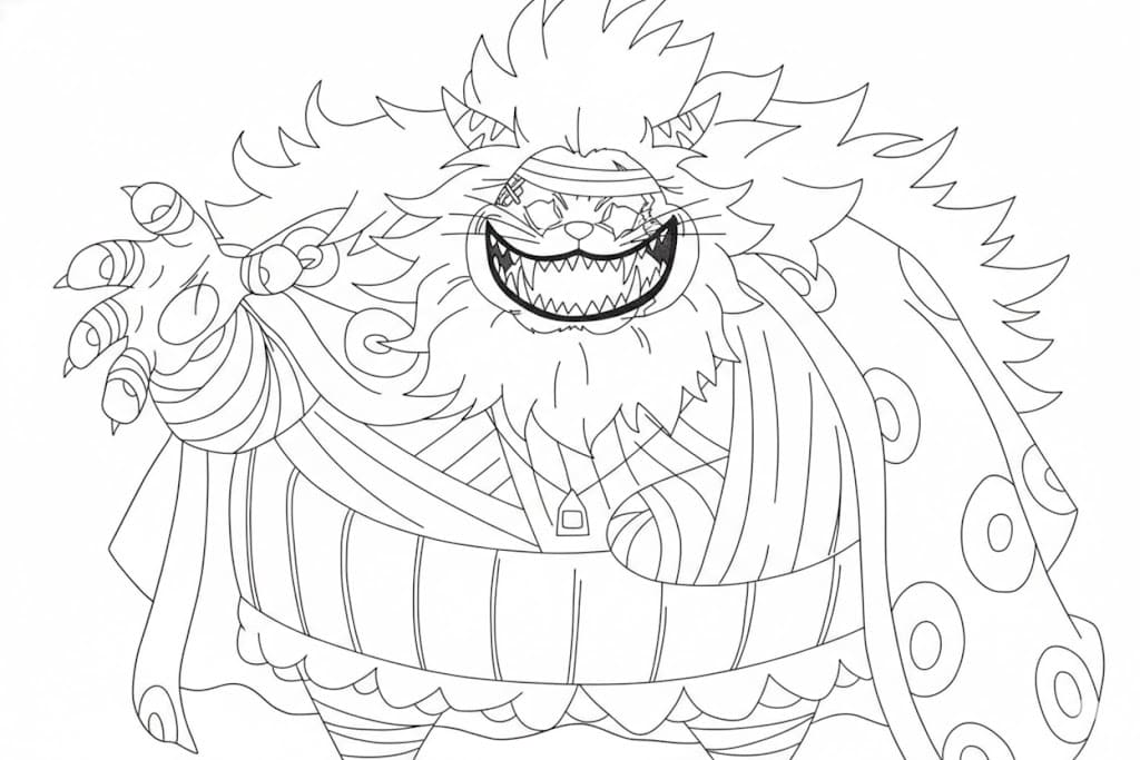 Coloriage Nekomamushi Souriant