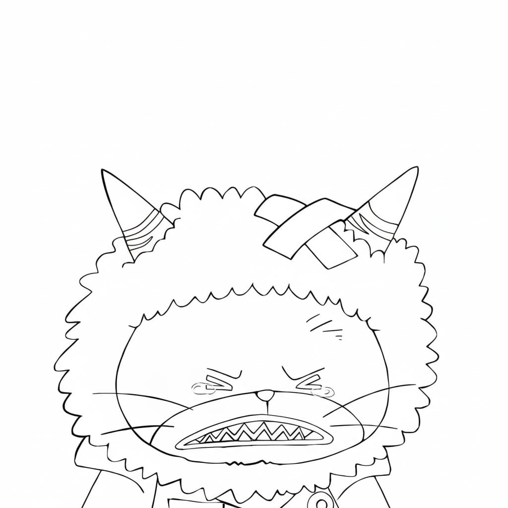 Coloriage Nekomamushi très mignon