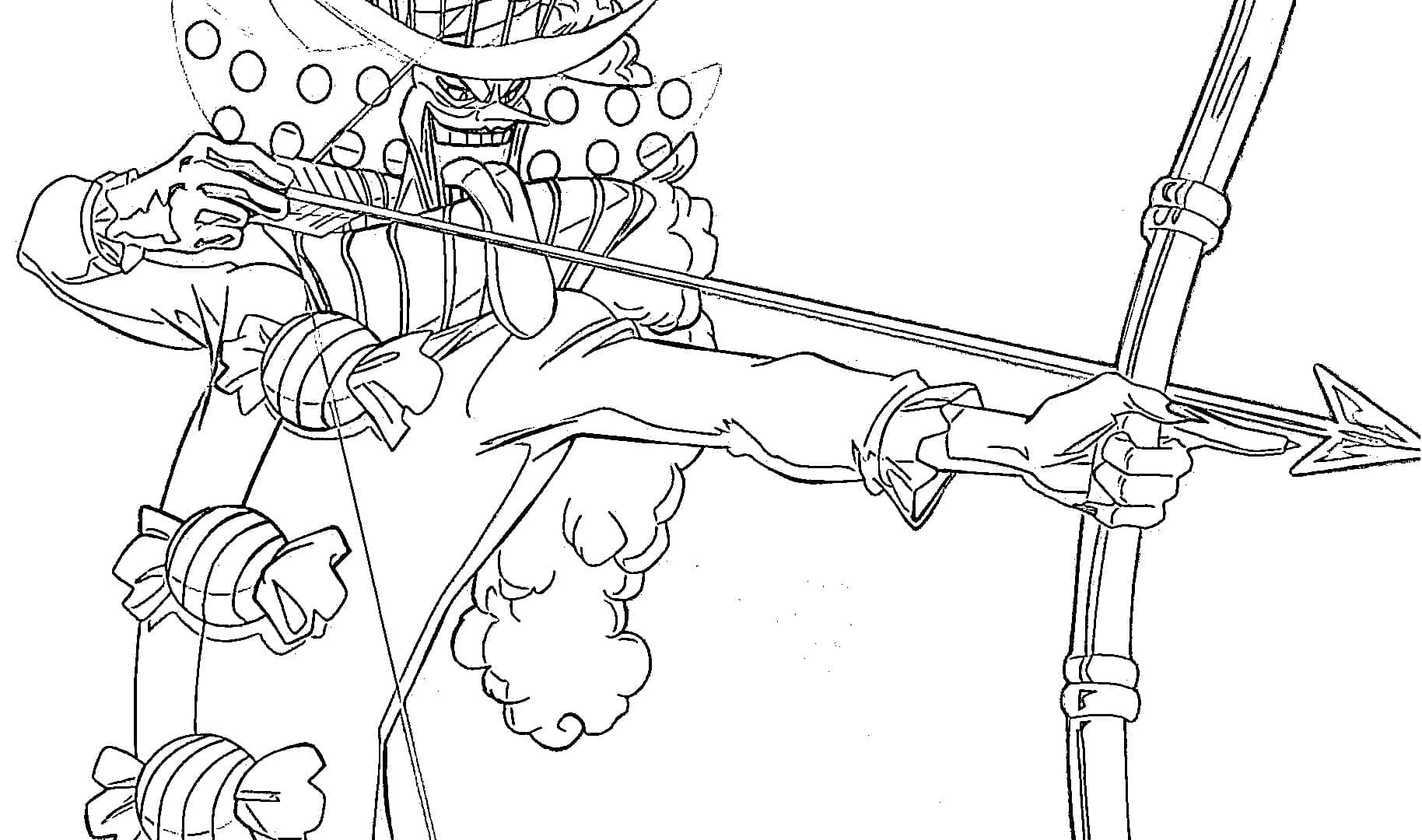 Coloriage Perospero de Anime One Piece