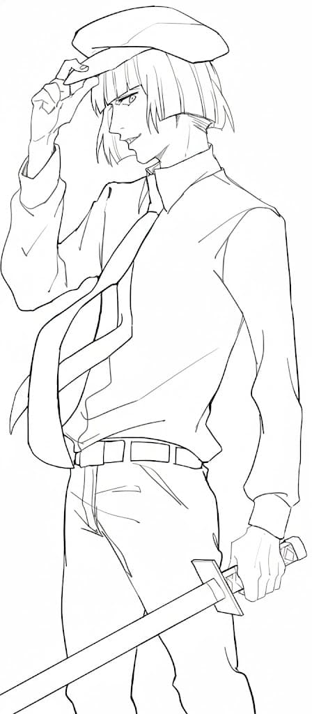 Coloriage Shinji Hirako Cool