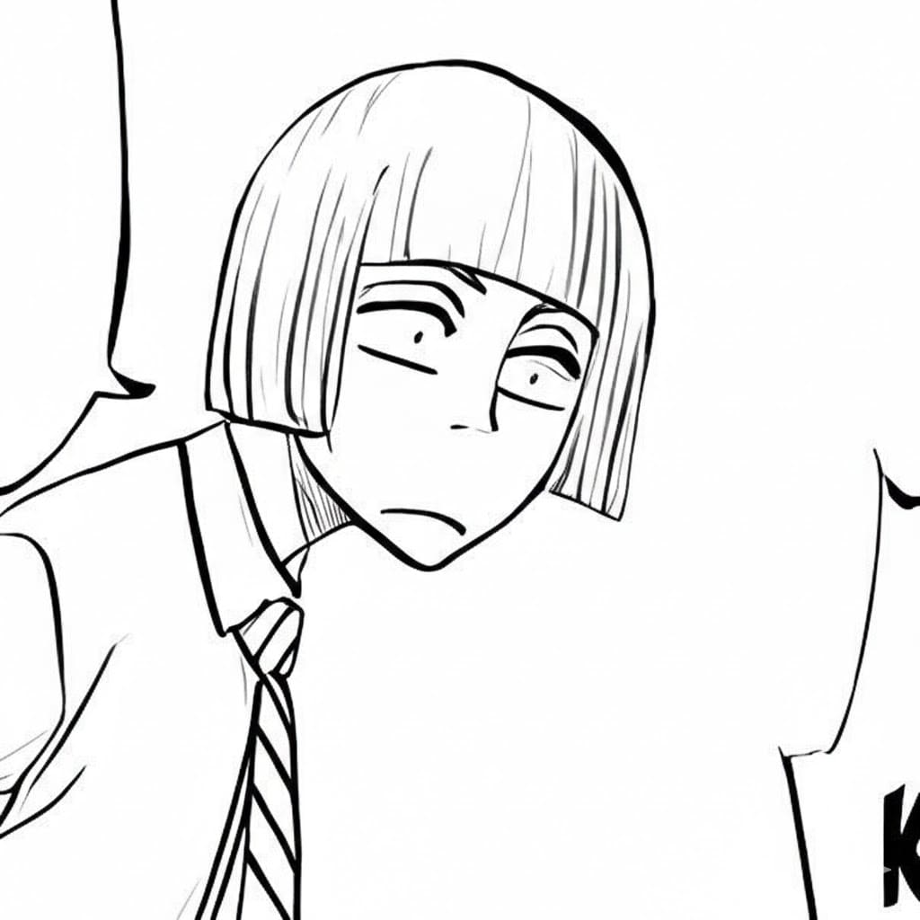 Coloriage Shinji Hirako perplexe