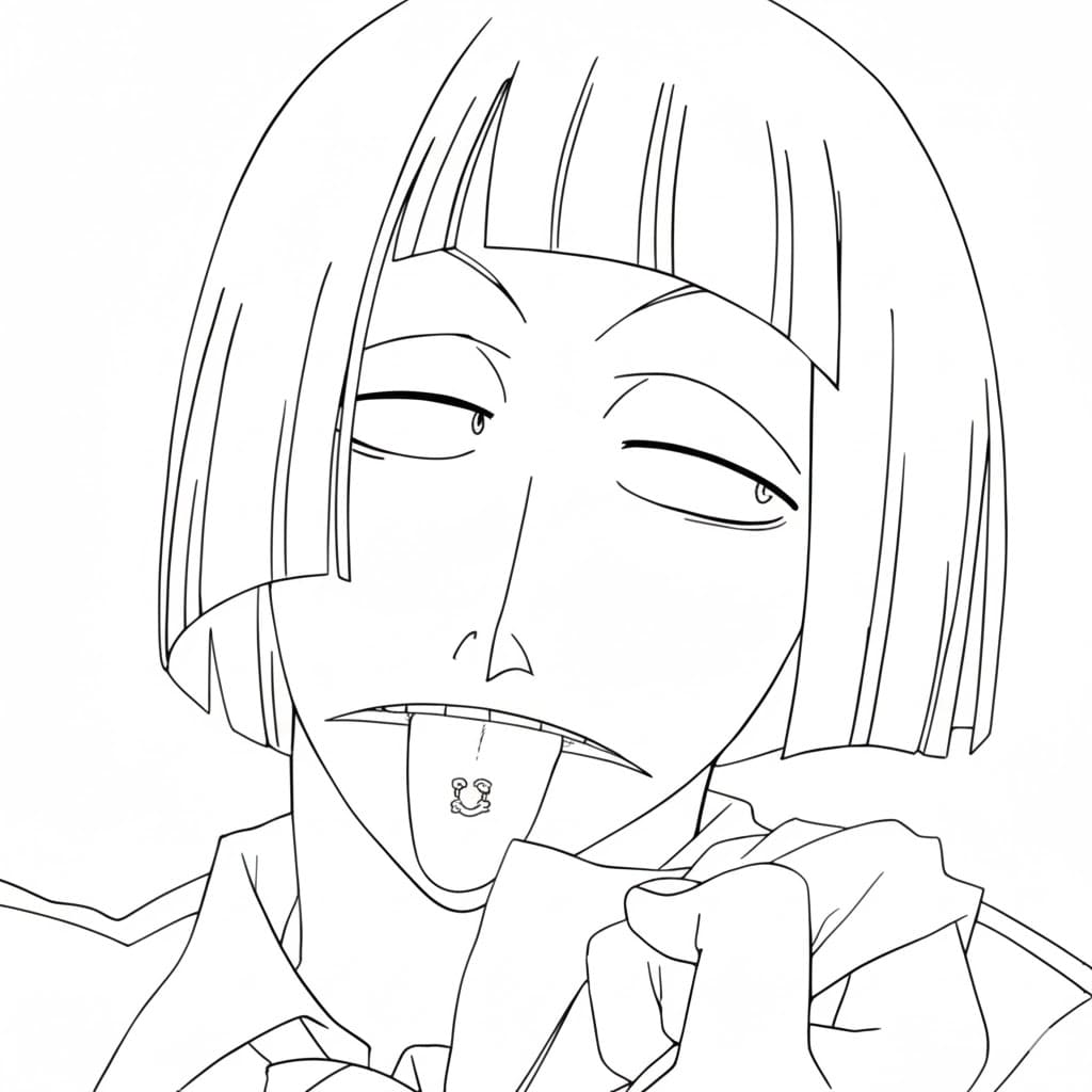 Coloriage Shinji Hirako très drôle