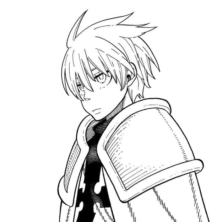 Coloriage Sho Kusakabe de Fire Force