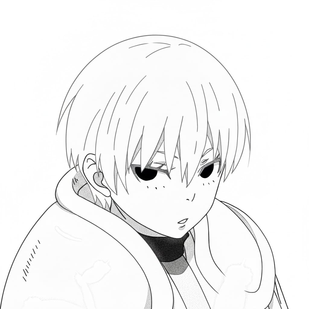 Coloriage Sho Kusakabe mignon