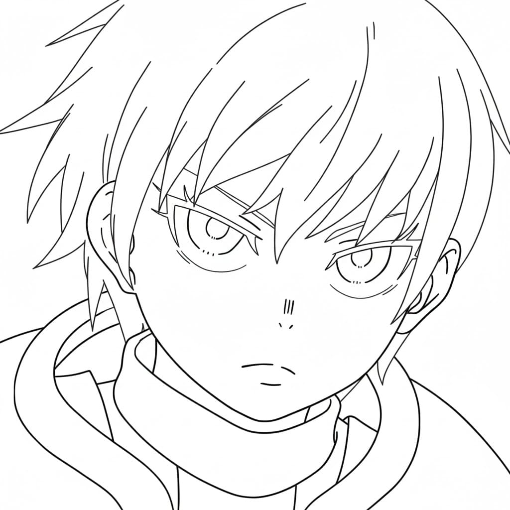 Coloriage Sho Kusakabe