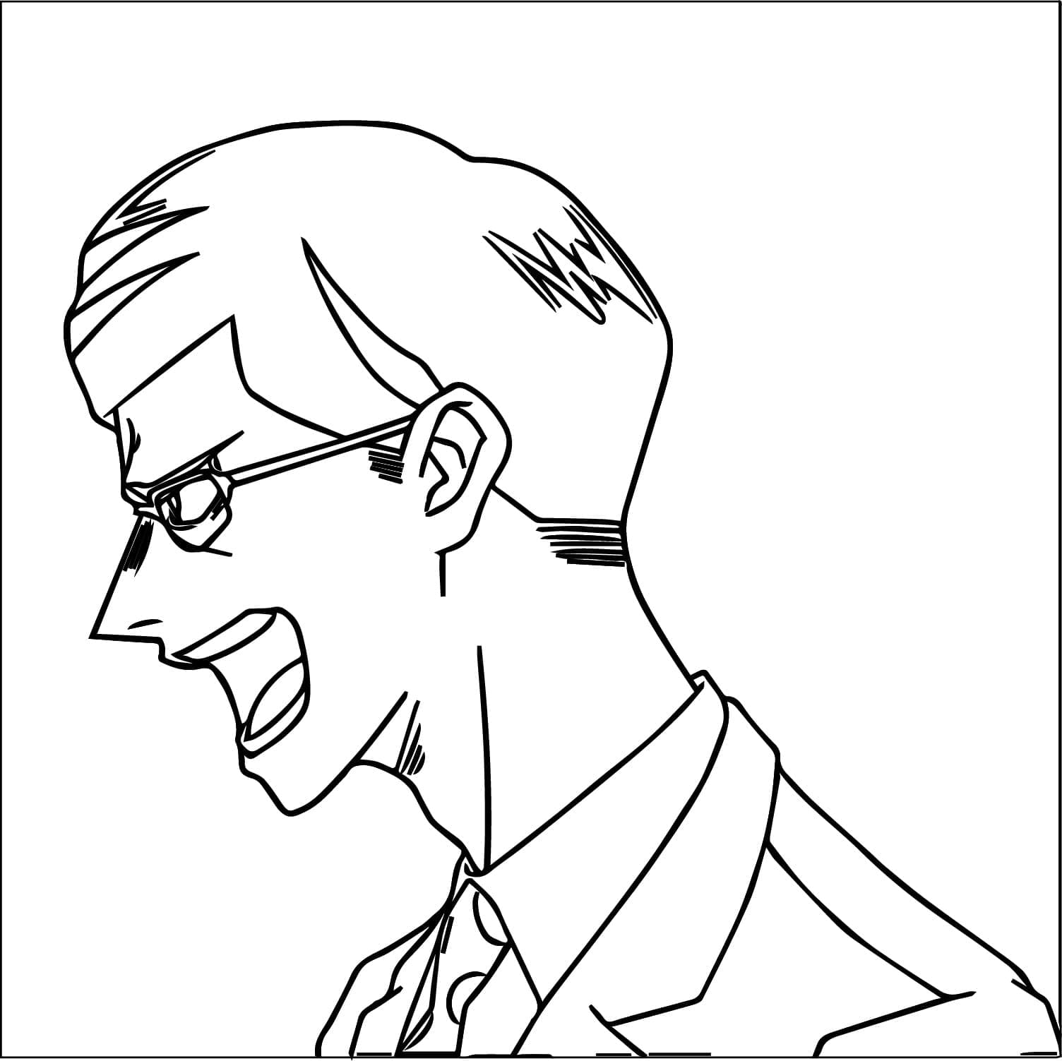 Coloriage Sir Nighteye dans My Hero Academia