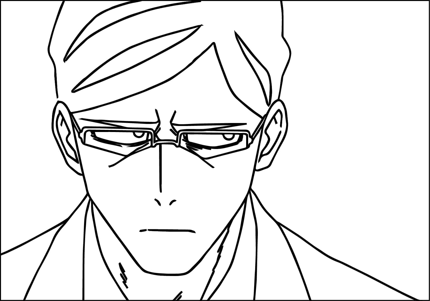 Coloriage Sir Nighteye de Anime My Hero Academia