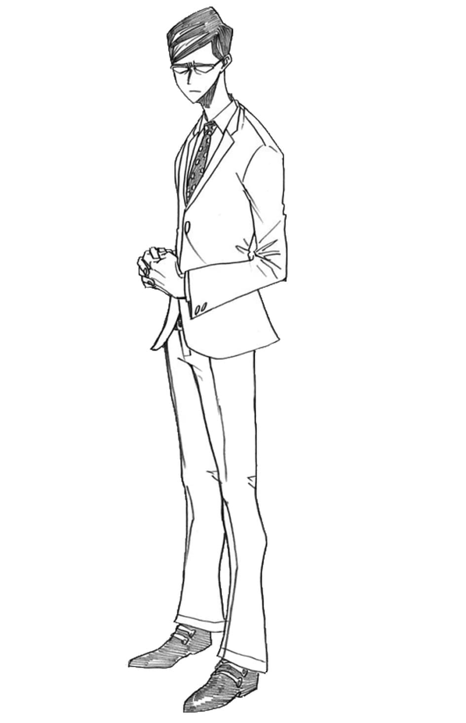 Coloriage Sir Nighteye de My Hero Academia