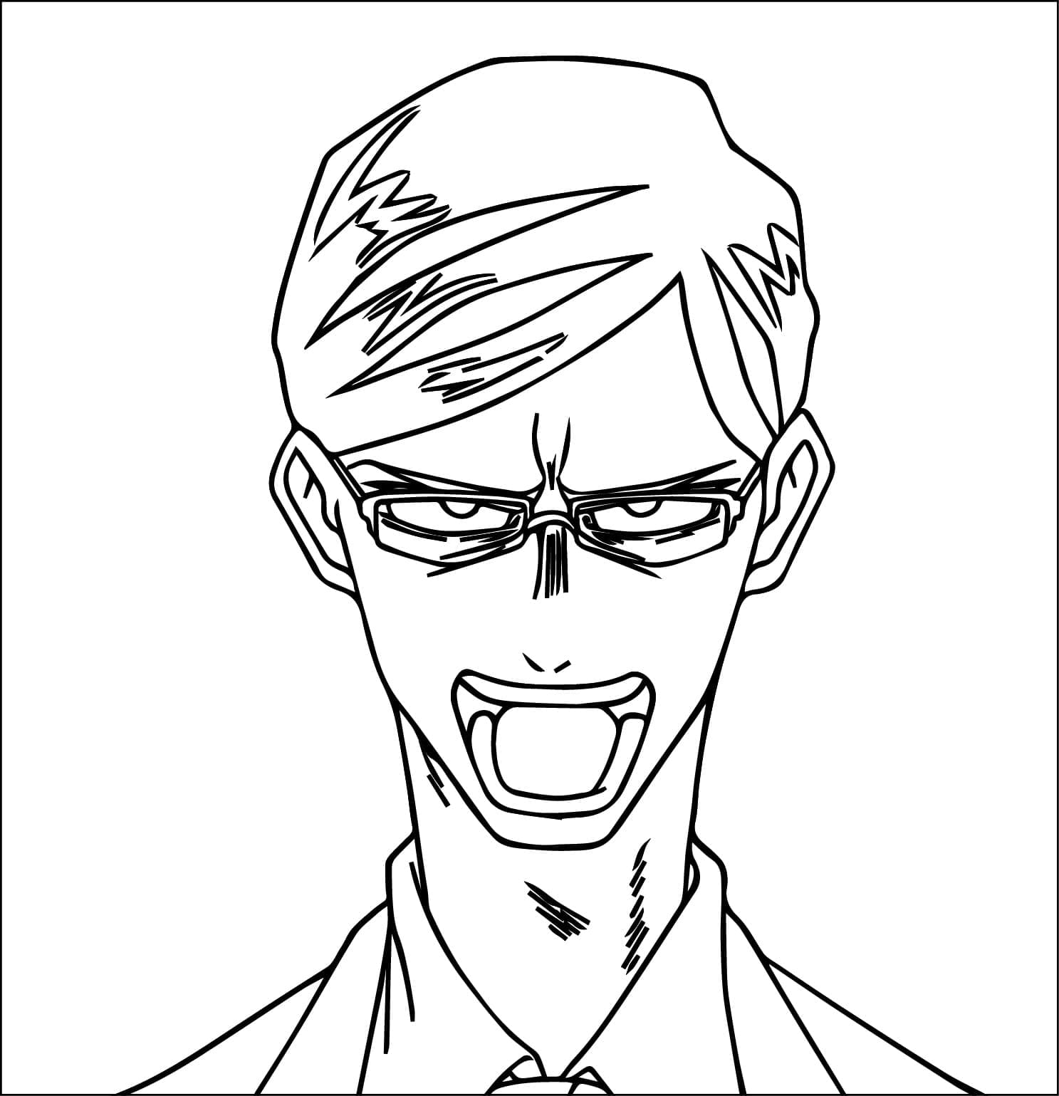 Coloriage Sir Nighteye Mirai Sasaki