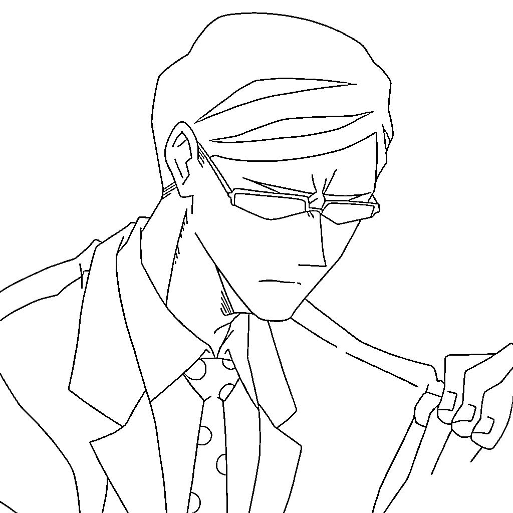 Coloriage Sir Nighteye pense