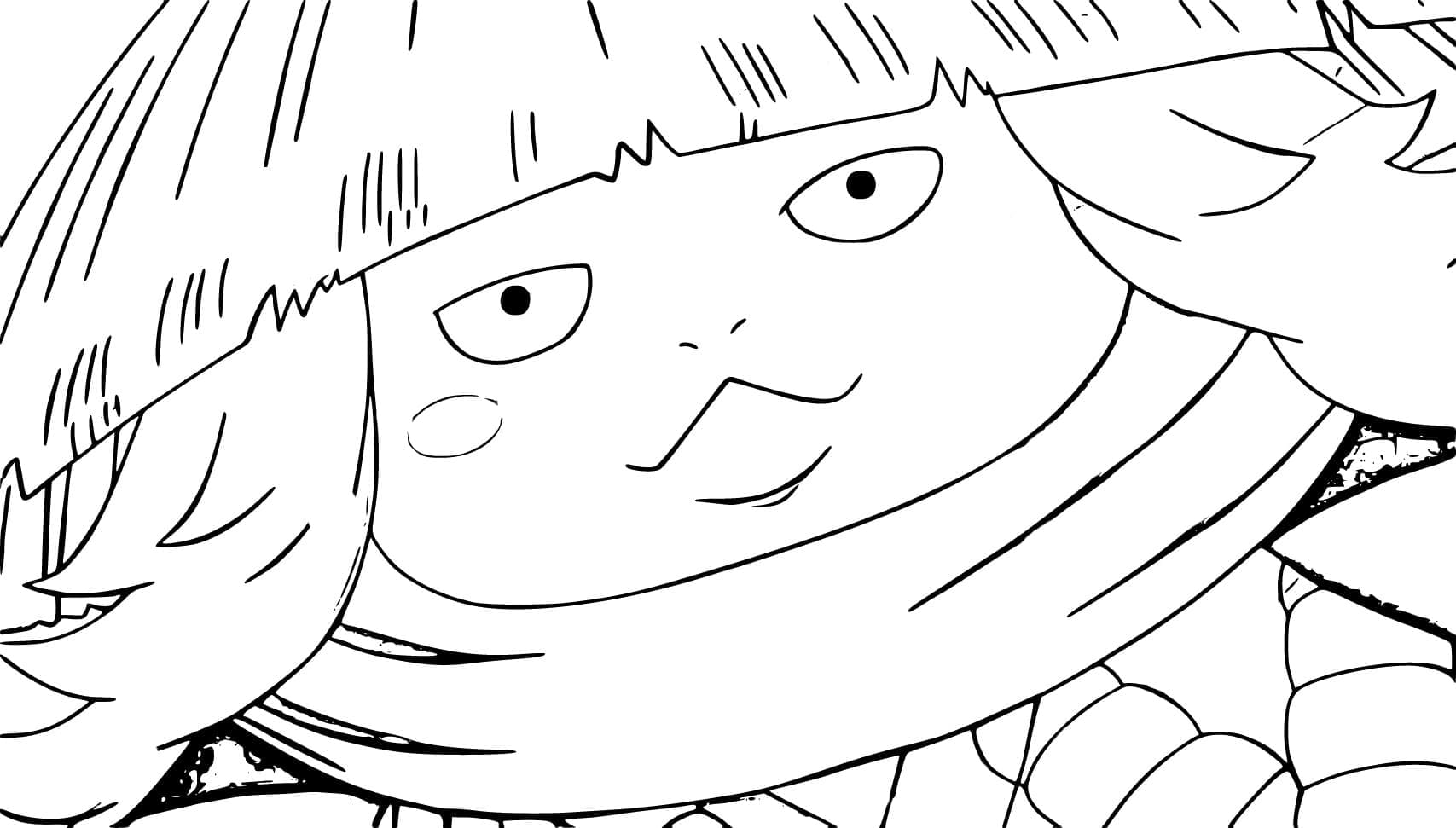 Coloriage Souriant Kawamatsu