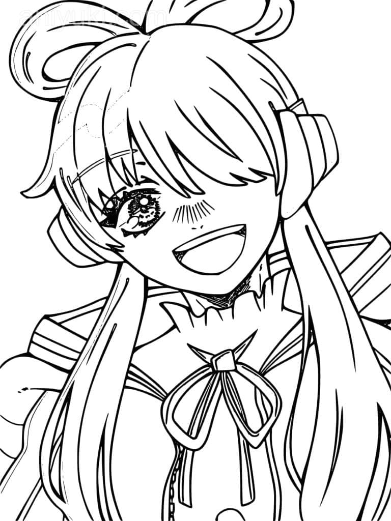 Coloriage Uta dans l'anime One Piece