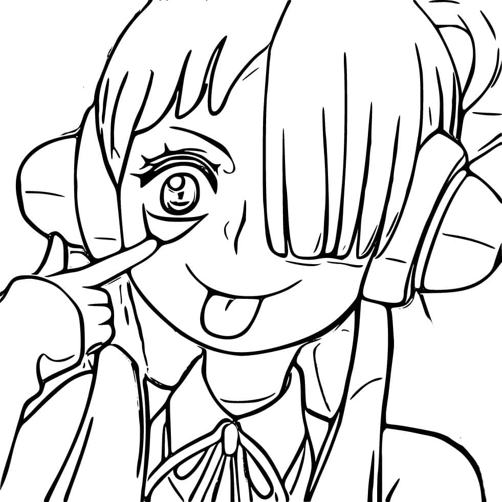 Coloriage Uta drôle