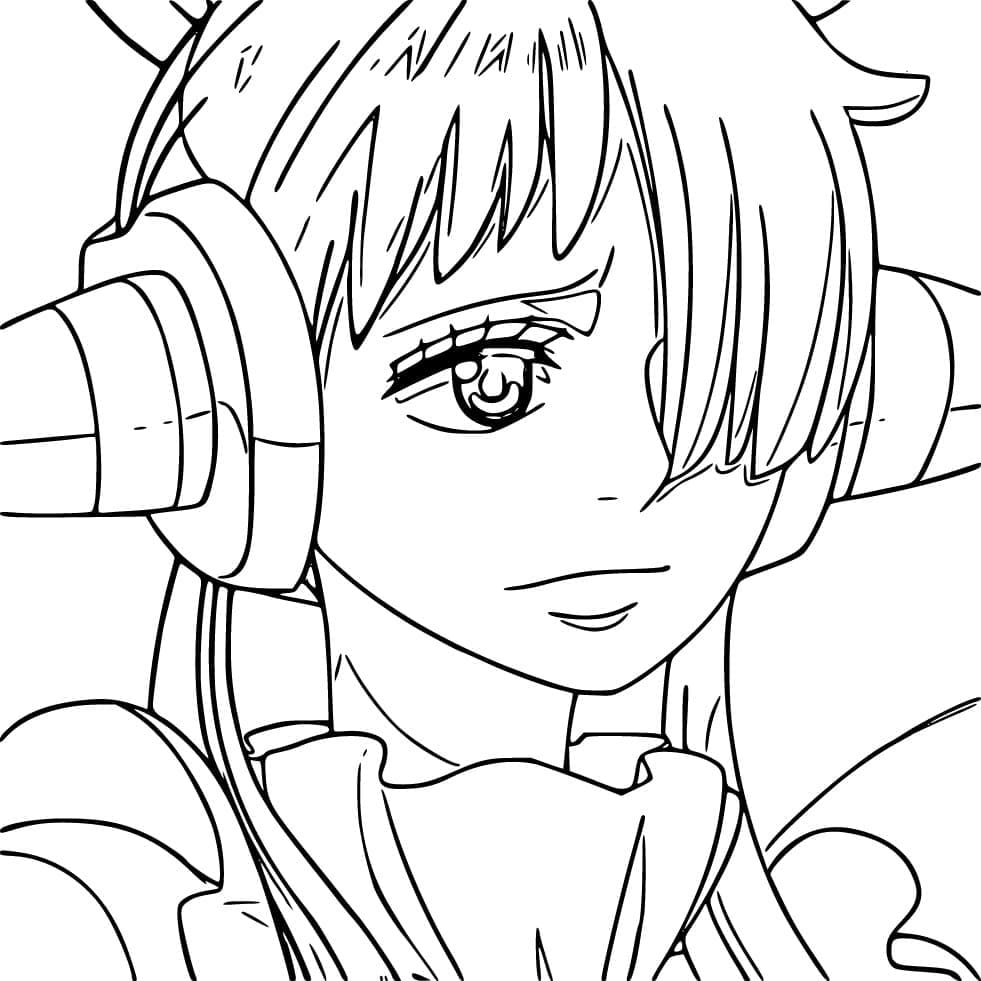 Coloriage Uta triste