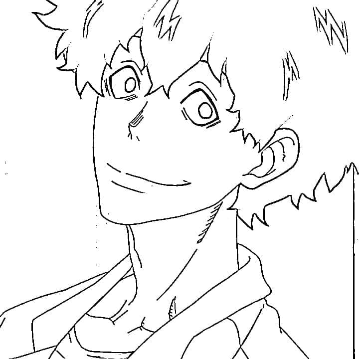 Coloriage Viktor Licht dans Fire Force