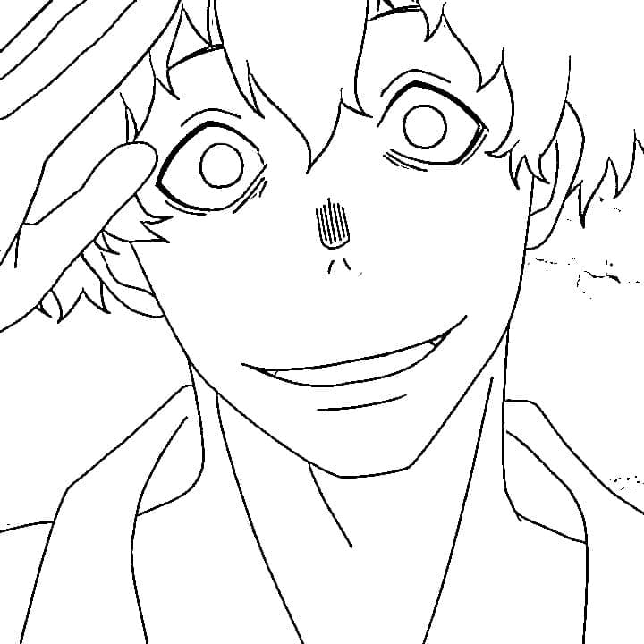 Coloriage Viktor Licht de Anime Fire Force