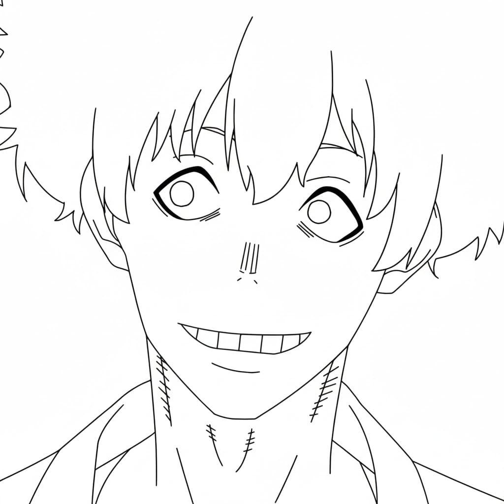 Coloriage Viktor Licht regardant