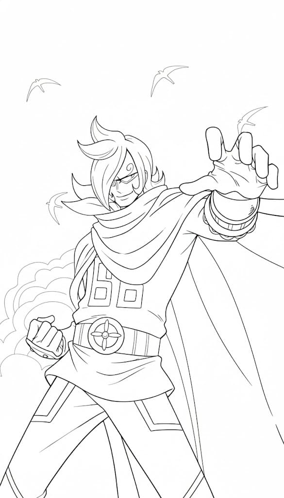 Coloriage Vinsmoke Ichiji bon