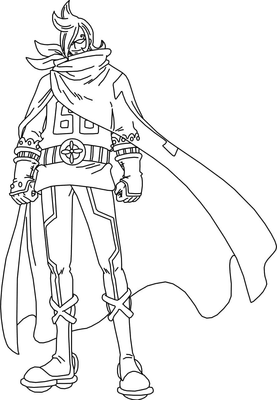 Coloriage Vinsmoke Ichiji dans One Piece