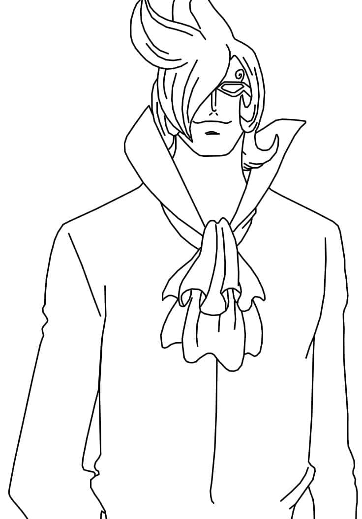 Coloriage Vinsmoke Ichiji de Anime One Piece