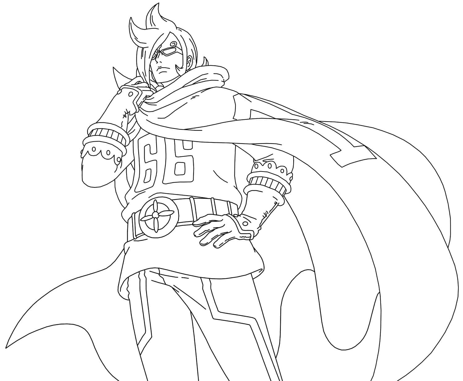 Coloriage Vinsmoke Ichiji de One Piece